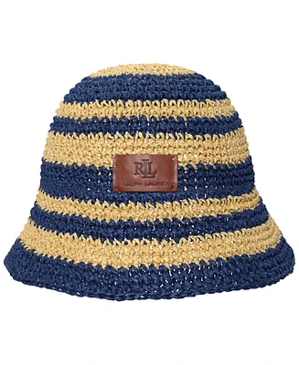 Lauren Ralph Lauren Stripe Crochet Bucket Hat