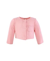 Hudson Baby Girls Cotton Dress and Cardigan Set, Hummingbird Garden
