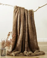 Battilo Luxury Tipped Faux Fur Throw, 60"x 80"