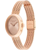 Coach Women's Sammy Rose Gold Tone Stainless Steel Mesh Bracelet Watch, 22.5mm