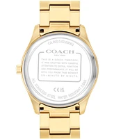 Coach Men's Oliver Gold Tone Stainless Steel Bracelet Watch, 41mm