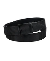Kenneth Cole Reaction Men's Two-in-One Reversible Fabric and Artificial Leather Track Lock Belt