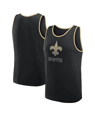 Logo Athletic Men's Black New Orleans Saints Unmatched Success Tank Top