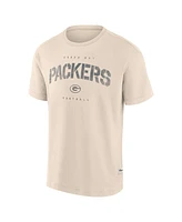 Fanatics Men's Cream Green Bay Packers Elements Weathered Tonal Future Ground T-Shirt