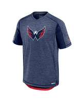 Fanatics Men's Heather Navy Washington Capitals Authentic Pro Rink Performance T-Shirt