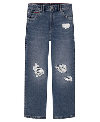 Tommy Hilfiger Big Girls Wide Leg Carpenter Jeans