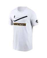 Nike Men's White Iowa Hawkeyes Primetime 2-Hit Swoosh T-Shirt