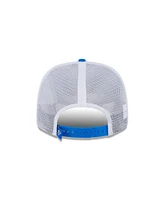 New Era Men's Blue/White Oklahoma City Thunder 9SEVENTY Stretch-Snap Trucker Hat