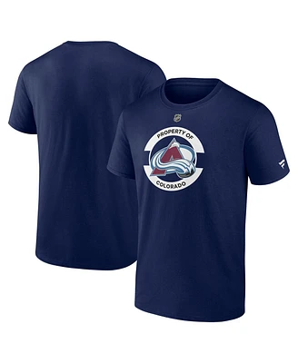 Fanatics Men's Navy Colorado Avalanche Authentic Pro Core Secondary T-Shirt