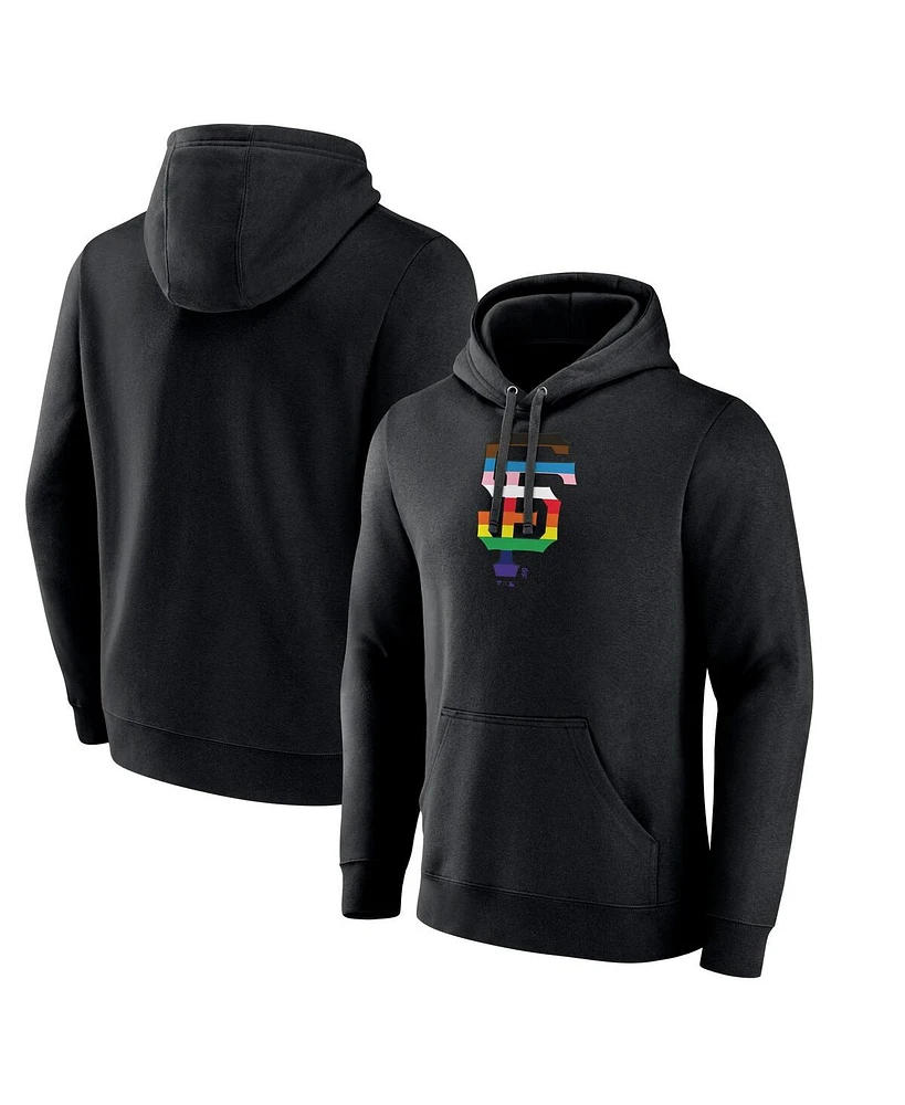 Fanatics Mto Label Men's Black San Francisco Giants Fran Pride Pullover Hoodie