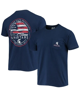 Image One Men's Navy Michigan State Spartans Campus Americana T-Shirt