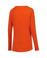 Fanatics Women's Orange Chicago Bears Tail Sweep Long Sleeve T-Shirt