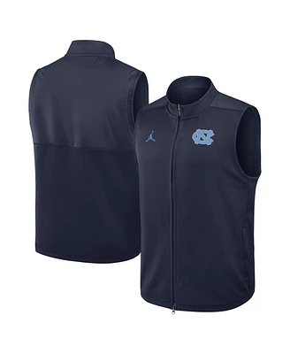 Jordan Men's Navy North Carolina Tar Heels Primetime Victory Performance Full Zip Vest