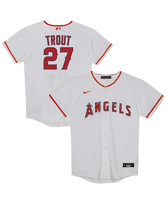 Nike Preschool Mike Trout White Los Angeles Angels Home Replica Player Jersey