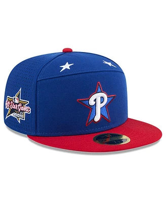 New Era Men's Blue/Red Philadelphia Phillies 2025 Mlb All-Star Game Workout Side Patch 59FIFTY Fitted Hat