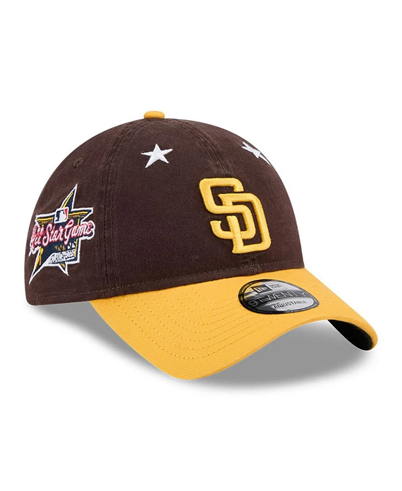 New Era Men's Brown/Gold San Diego Padres 2025 Mlb All-Star Game 9TWENTY Adjustable Hat