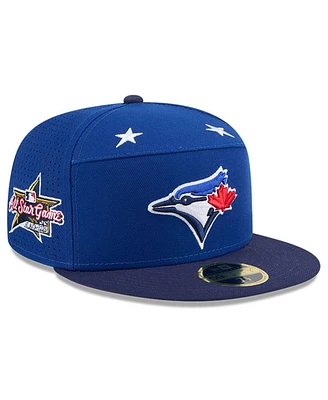 New Era Men's Royal/Navy Toronto Blue Jays 2025 Mlb All-Star Game Side Patch 59FIFTY Fitted Hat