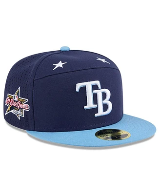 New Era Men's Navy/Light Blue Tampa Bay Rays 2025 Mlb All-Star Game Side Patch 59FIFTY Fitted Hat