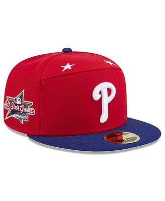 New Era Men's Red/Royal Philadelphia Phillies 2025 Mlb All-Star Game Side Patch 59FIFTY Fitted Hat