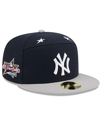 New Era Men's Navy/Gray York Yankees 2025 Mlb All-Star Game Side Patch 59FIFTY Fitted Hat