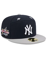 New Era Men's Navy/Gray York Yankees 2025 Mlb All-Star Game Side Patch 59FIFTY Fitted Hat