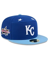 New Era Men's Royal/Light Blue Kansas City Royals 2025 Mlb All-Star Game Side Patch 59FIFTY Fitted Hat