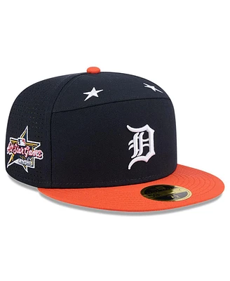 New Era Men's Navy/Orange Detroit Tigers 2025 Mlb All-Star Game Side Patch 59FIFTY Fitted Hat