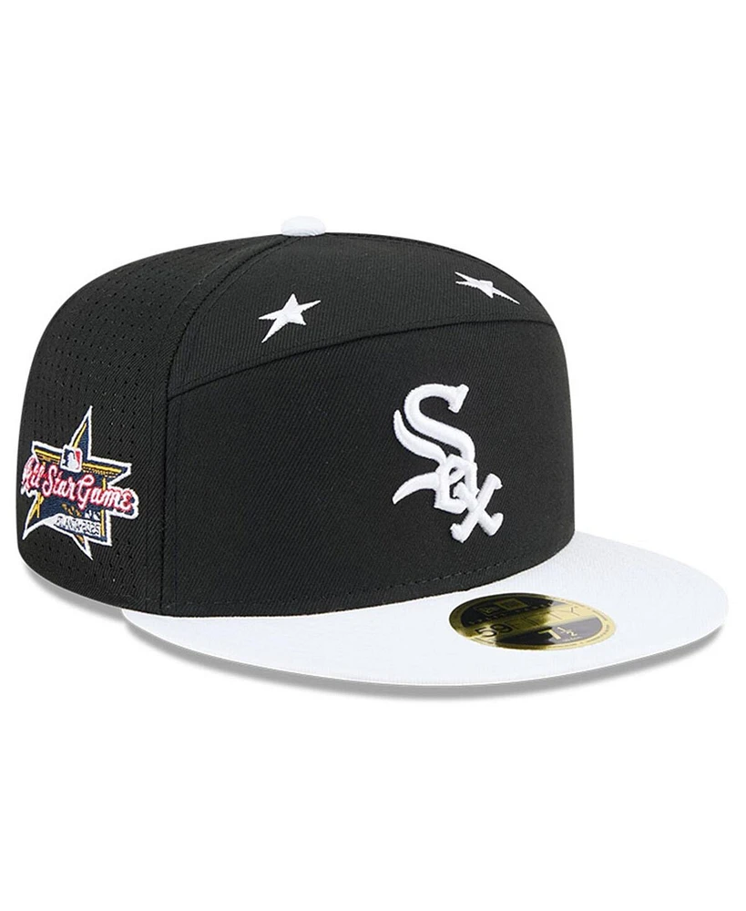 New Era Men's Black/White Chicago White Sox 2025 Mlb All-Star Game Side Patch 59FIFTY Fitted Hat