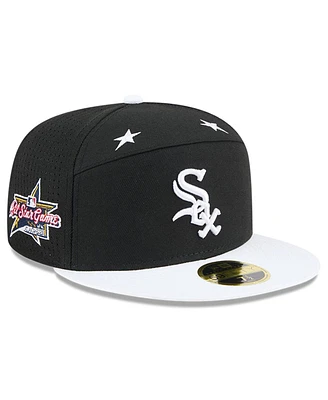 New Era Men's Black/White Chicago White Sox 2025 Mlb All-Star Game Side Patch 59FIFTY Fitted Hat