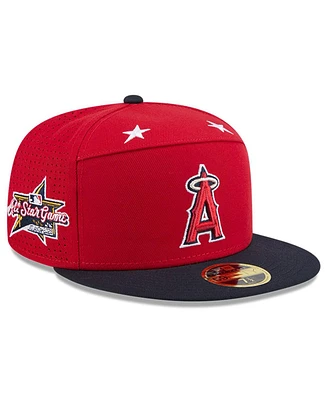 New Era Men's Red/Navy Los Angeles Angels 2025 Mlb All-Star Game Side Patch 59FIFTY Fitted Hat