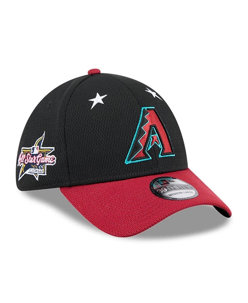 New Era Men's Black/Red Arizona Diamondbacks 2025 Mlb All-Star Game 39THIRTY Flex Hat
