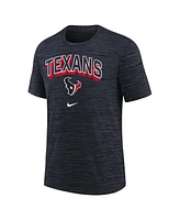 Nike Big Boys and Girls Navy Houston Texans Sideline Velocity Performance T-Shirt