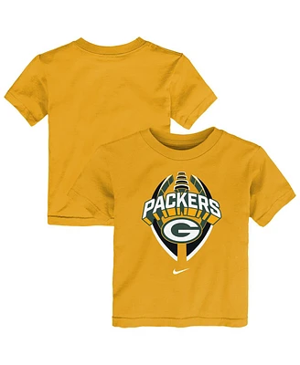 Nike Toddler Gold Green Bay Packers Icon Legend T-Shirt