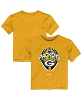 Nike Toddler Gold Green Bay Packers Icon Legend T-Shirt