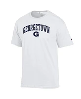 Champion Men's White Georgetown Hoyas Arched Logo T-Shirt