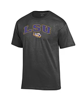 Champion Men's Charcoal Lsu Tigers Arch Over Logo T-Shirt