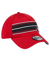 New Era Men's Scarlet San Francisco 49ers Stripes 39THIRTY Flex Hat
