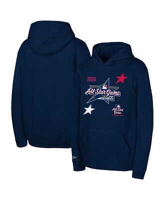 Mitchell & Ness Big Boys and Girls Navy 2025 Mlb All-Star Game Pullover Hoodie