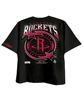 Two Hype Men's Black Houston Rockets Drip Dime Collection Premium T-Shirt