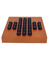 We Games Marble Solitaire Wooden Travel Game