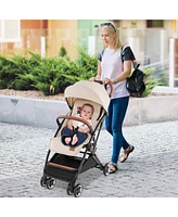 Costway Lightweight Stroller Aluminium Frame with Net for Travel 15 lbs