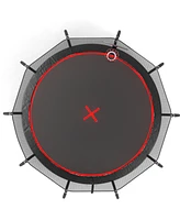 Streamdale Furniture 12FT trampoline Pumpkin- Black Red