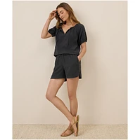 Pact Organic Cotton Coastal Double Gauze Boho Popover