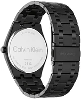 Calvin Klein Men's Black Ip Stainless Steel Bracelet Watch, 39mm