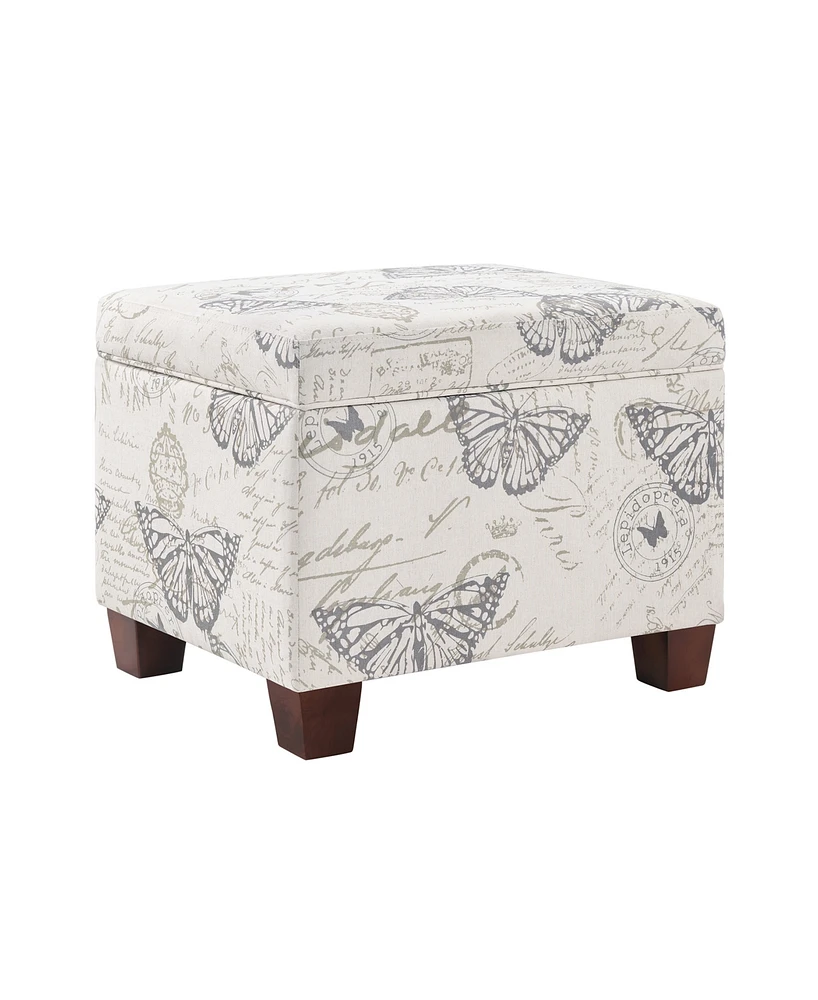 Convenience Concepts 21.75" Canvas Fabric Madison Storage Ottoman