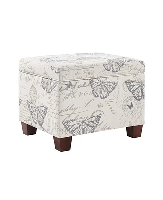 Convenience Concepts 21.75" Canvas Fabric Madison Storage Ottoman