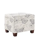 Convenience Concepts 21.75" Canvas Fabric Madison Storage Ottoman