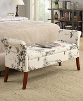 Convenience Concepts 51.5" Print Canvas Garbo Storage Bench