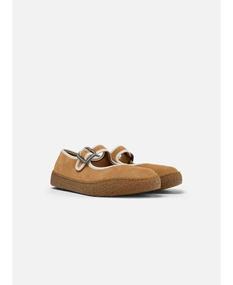 Camper Peu Terreno Suede Leather Mary Jane