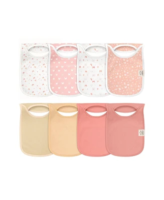 KeaBabies Baby Girls 8-Pack Bibs for Boys, Girls, Pull-on Drool Bib Unisex